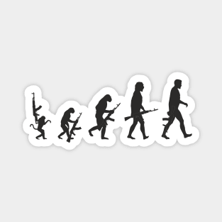 A joke! Evolution of a man with a Kalashnikov Assault Rifle Magnet