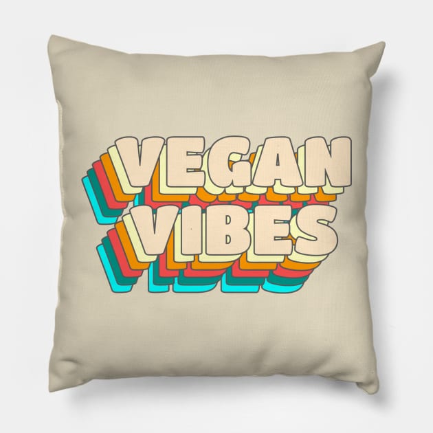 Vegan Vibes Pillow by veganiza-te