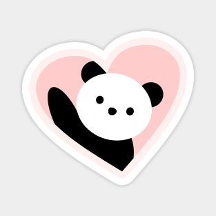 Panda heart Magnet