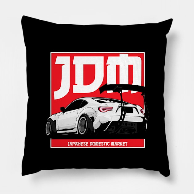 Rocket Bunny JDM Tuning & Drift Car GT 86 Fan Pillow by Automotive Apparel & Accessoires