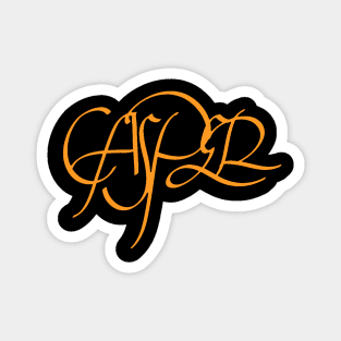 Casper Black & Orange Name Magnet