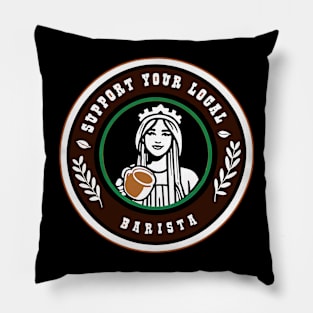 Support Your Local Barista | Coffee Pillow