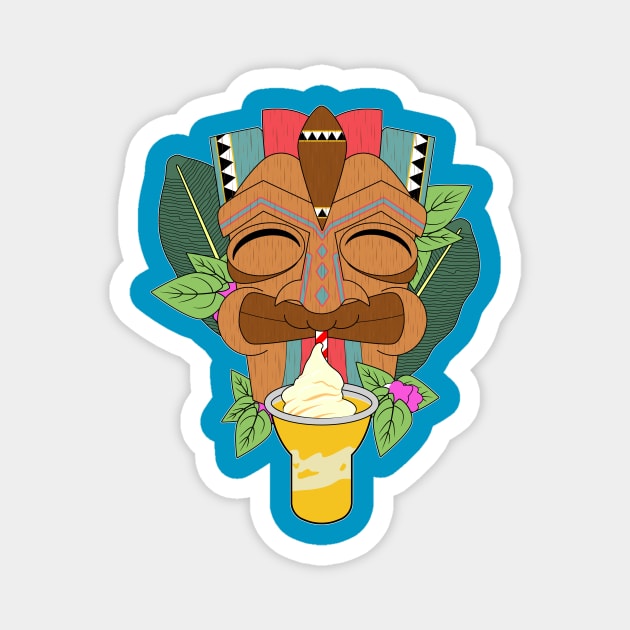 Tiki Totem Pineapple Whip Sip - No Text Variant Magnet by Camex Designs