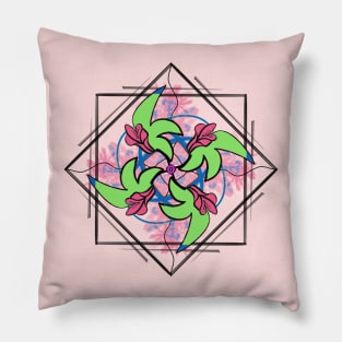 Geometric flora Pillow