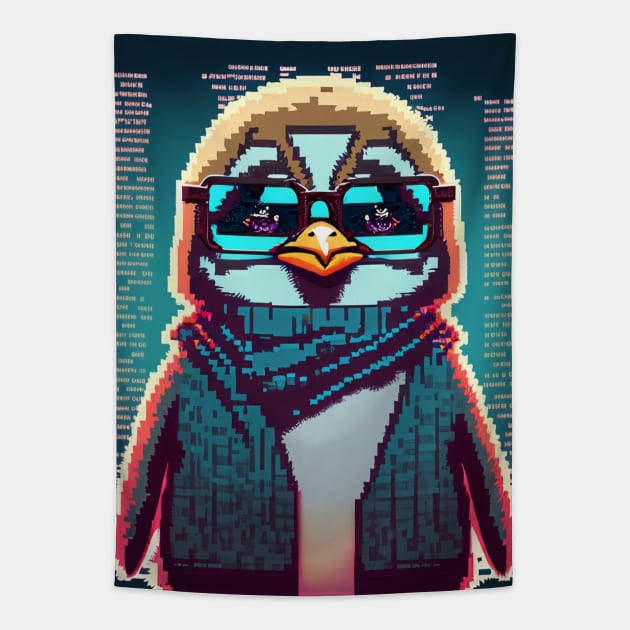 the code penguin Tapestry by codezn