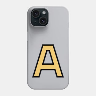 Funky Yellow Letter A Phone Case