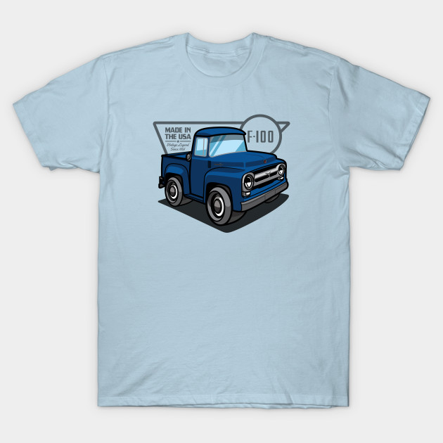 Discover Nocturne Blue F100 - 1956 - Pickup Truck - T-Shirt