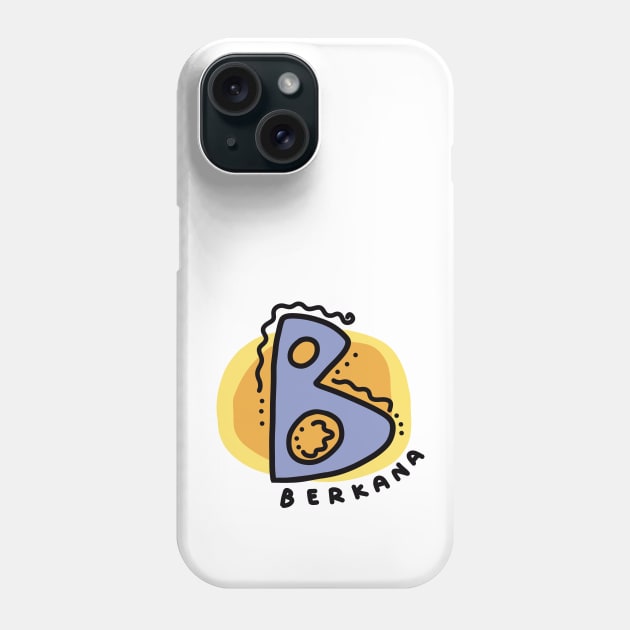 BERKANA Rune Colorful Doodles Phone Case by El Onix