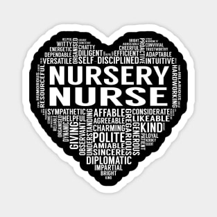 Nursery Nurse Heart Magnet