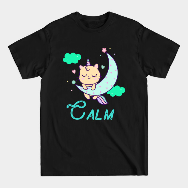 Disover Calm Unicorn Cats Funny Gift for girl birthday - Potter Cats - T-Shirt