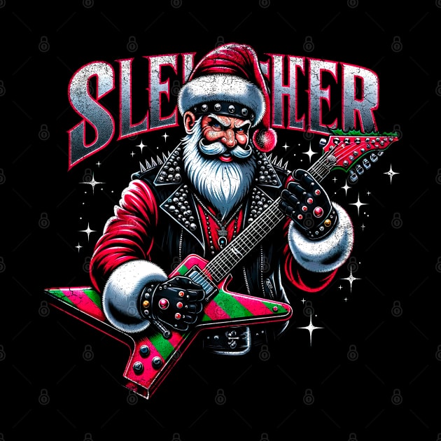 Sleigher Santa Claus Rock Christmas by opippi