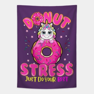 Unicorn Donut Stress Do You Best Tapestry