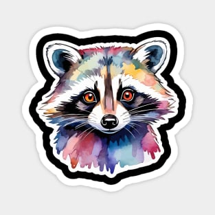 Raccoon Watercolor Magnet