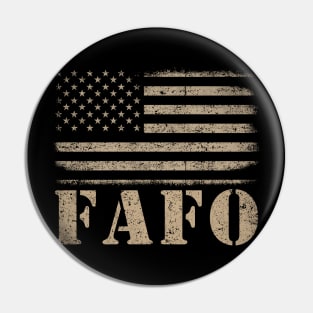 FAFO Vintage Flag Pin
