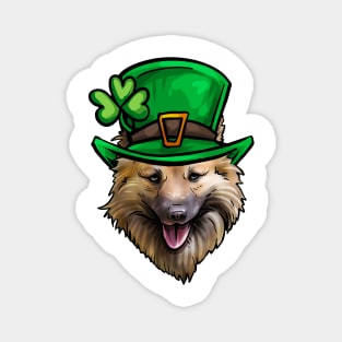 St Patricks Day Icelandic Sheepdog Magnet