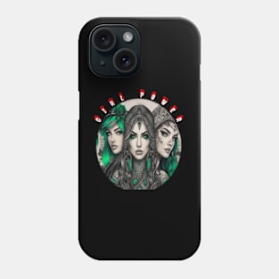 Girl power body art graduates Phone Case