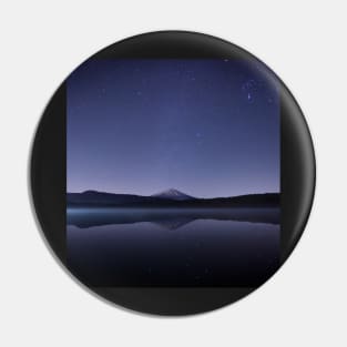 Sky, Stars, Mountain, Water Pin