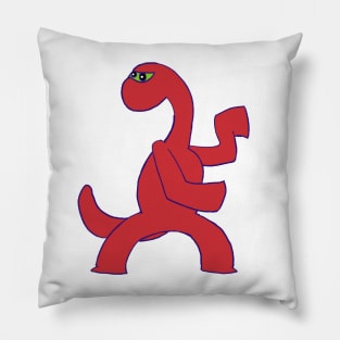 Karate Dinosaur Ninjasaurus Fights With Honor Pillow