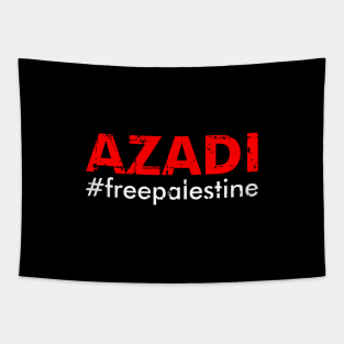 Azadi #freepalestine - Free Gaza, Free Jerusalem & Muslims Tapestry