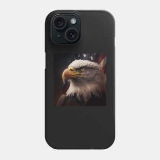 Traditional American Eagle and Flag Phone Case