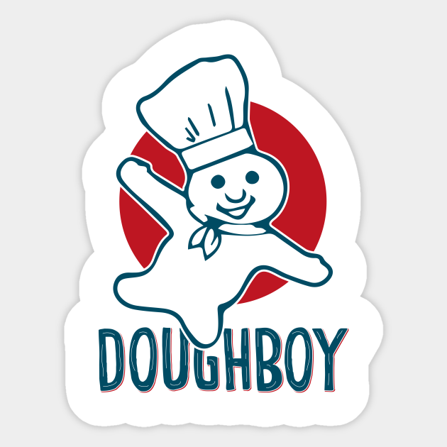 Funny Doughboy Doughboy Sticker TeePublic