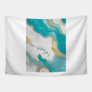 marble pastel turquoise gradient Tapestry