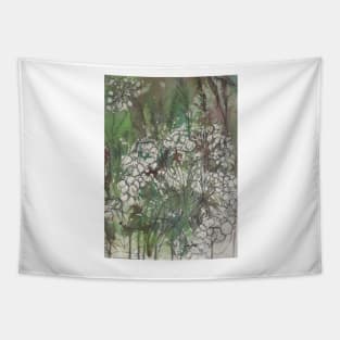 English Summer meadow, grasses, flowers, cowparsley design Tapestry