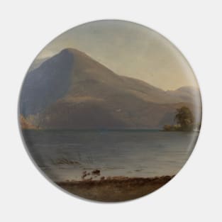 On the Hudson by Albert Bierstadt Pin