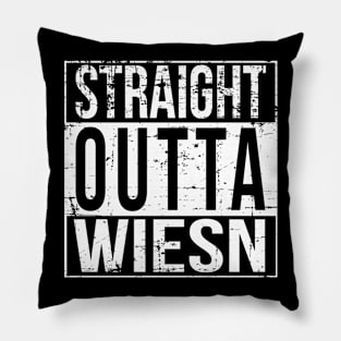 Oktoberfest Festzelt T-Shirt STRAIGHT OUTTA WIESN Pillow