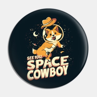 Corgi Space Cowboy by Tobe Fonseca Pin