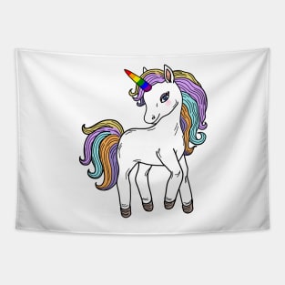 Gay Pride Rainbow Unicorn Tapestry