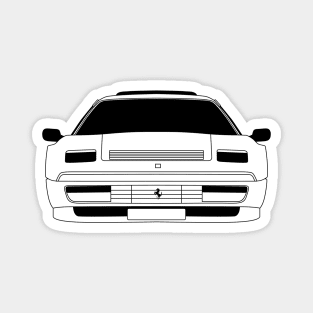 Ferrari 328 GTB Black Outline Magnet