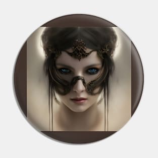 Gothic Steampunk Victorian Masquerade Pin