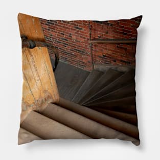 Stairs with Brick Wall Pillow