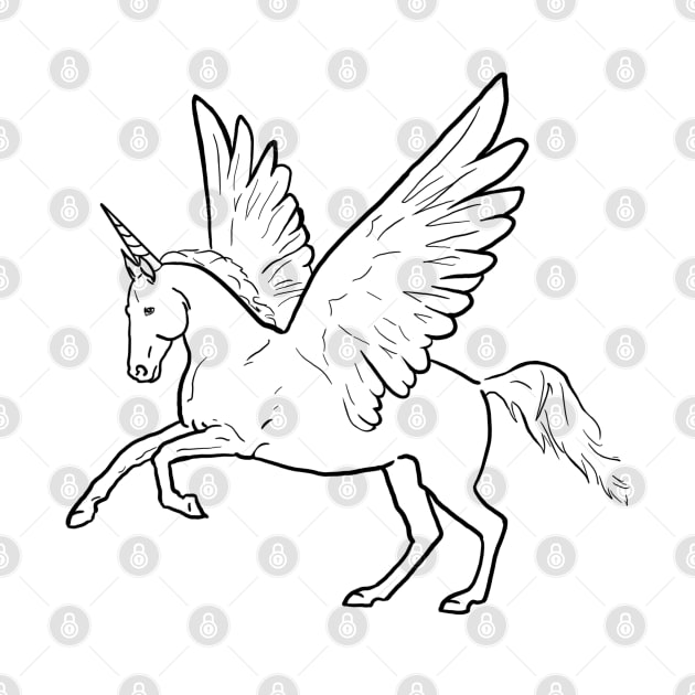 Unicorn + Pegasus = Alicorn! by Elizabeths-Arts