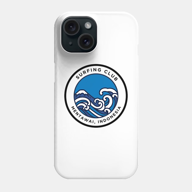 Mentawai surfing club Phone Case by lazarous