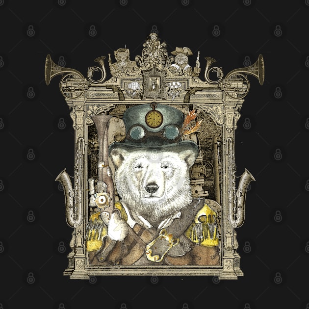 Polar Bear Warden with Steampunk Frame by FelisSimha