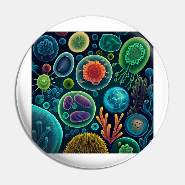 Retro microbiology bacteria and viruses against black background Pin by Danielleroyer