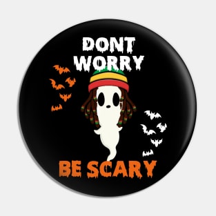 Funny Ghost Halloween Reggae costume Gift Pin