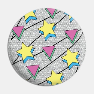 Fun 90's nostalgia shape design Pin