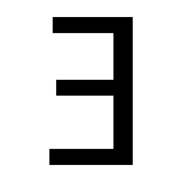 E Backwards Letter - There Exists (Maths Symbol) by AustralianMate