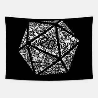 Mosaic D20 Tapestry