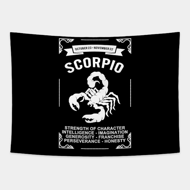 Scorpio Tapestry by SublimeDesign