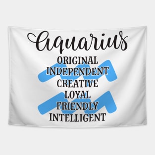 Aquarius Sign Tapestry