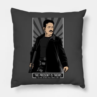 Tesla as Neo from the Matrix Pillow