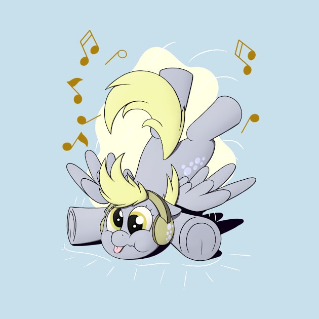 Derpy with Headphones by Heartbeat Unicorn