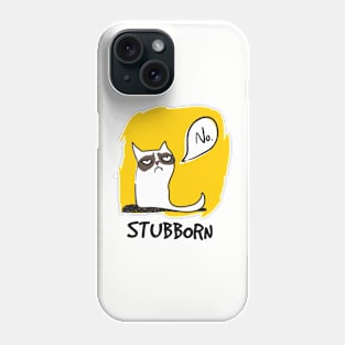 Funny cat tricks stubborn cats shirt Phone Case