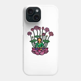 Meditation mindfulness mental health wellbeing Phone Case