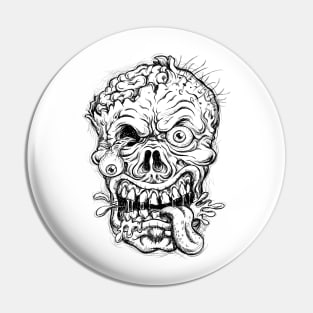 creepy zombie Pin