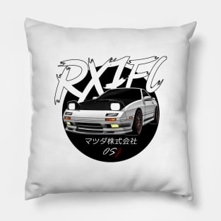 JDM RX-7 [FC] White Black Sun Edition Pillow